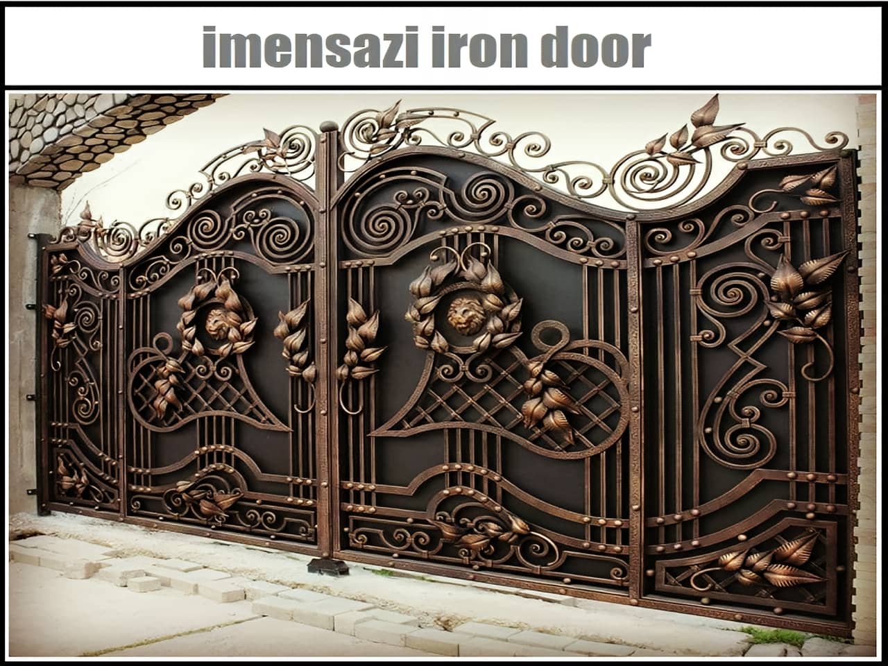 درب فرفورژه ویلایی برای پارکینگ