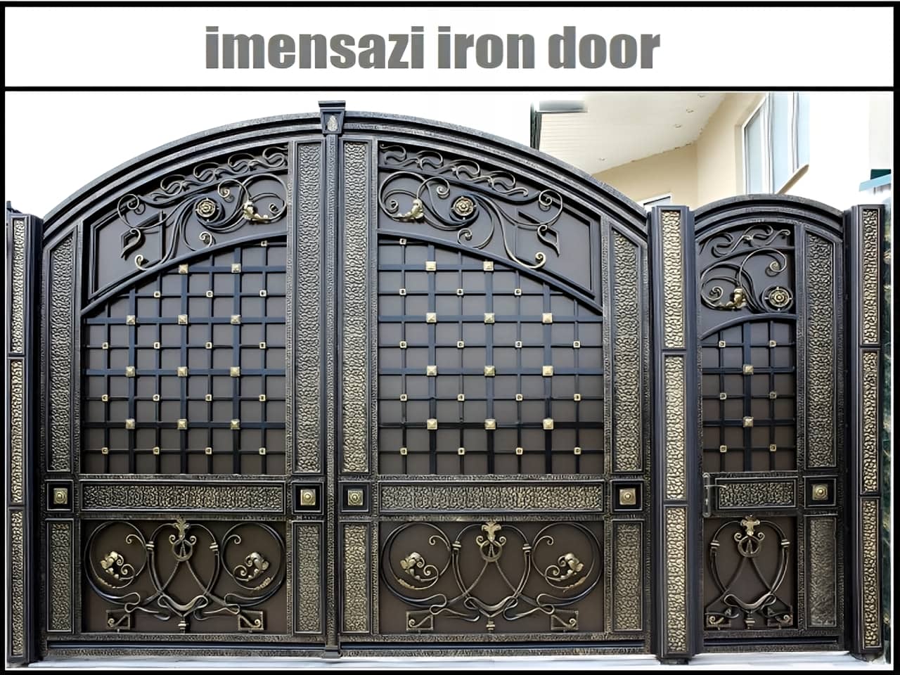 درب حیاط آهنی جدید