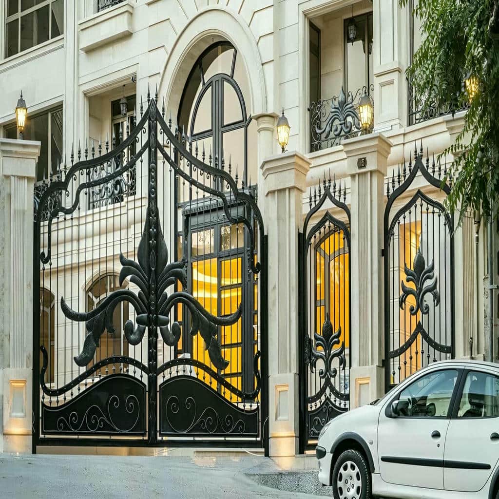 villa-door-wrought-iron-am درب آهنی ورودی منزل
