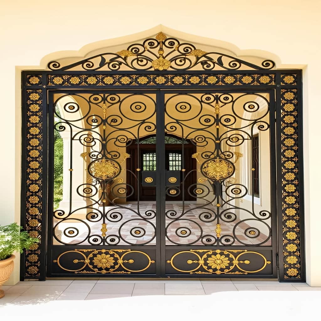 خرید درب حیاط مدرن ساده در کمال شهر