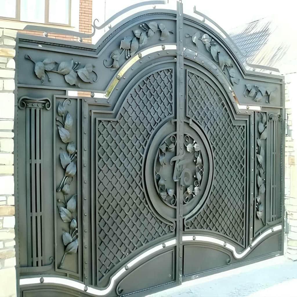 خرید درب حیاط رنگ کوره ای در ساوه