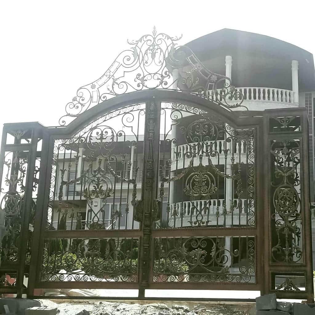 خرید درب حیاط رنگ کوره ای در گرگان
