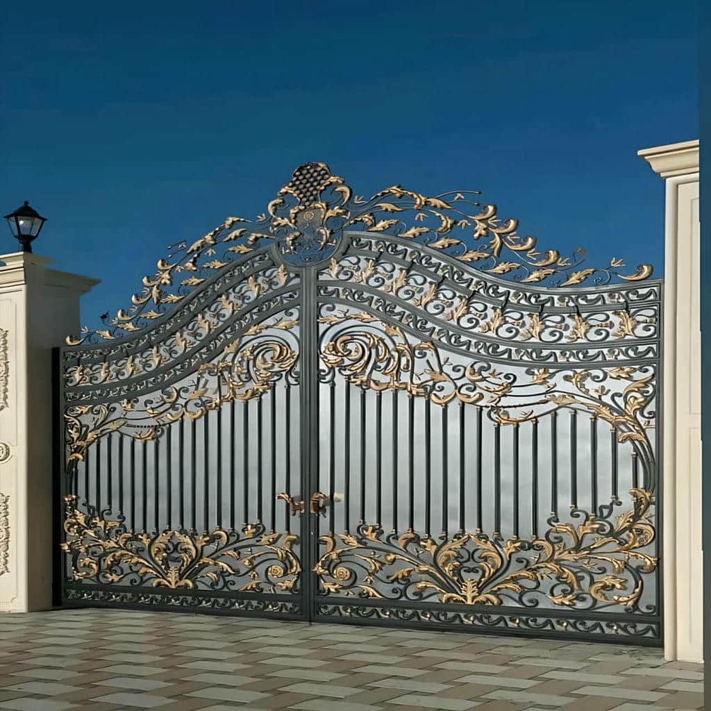 خرید درب حیاط دو لنگه در کاشان