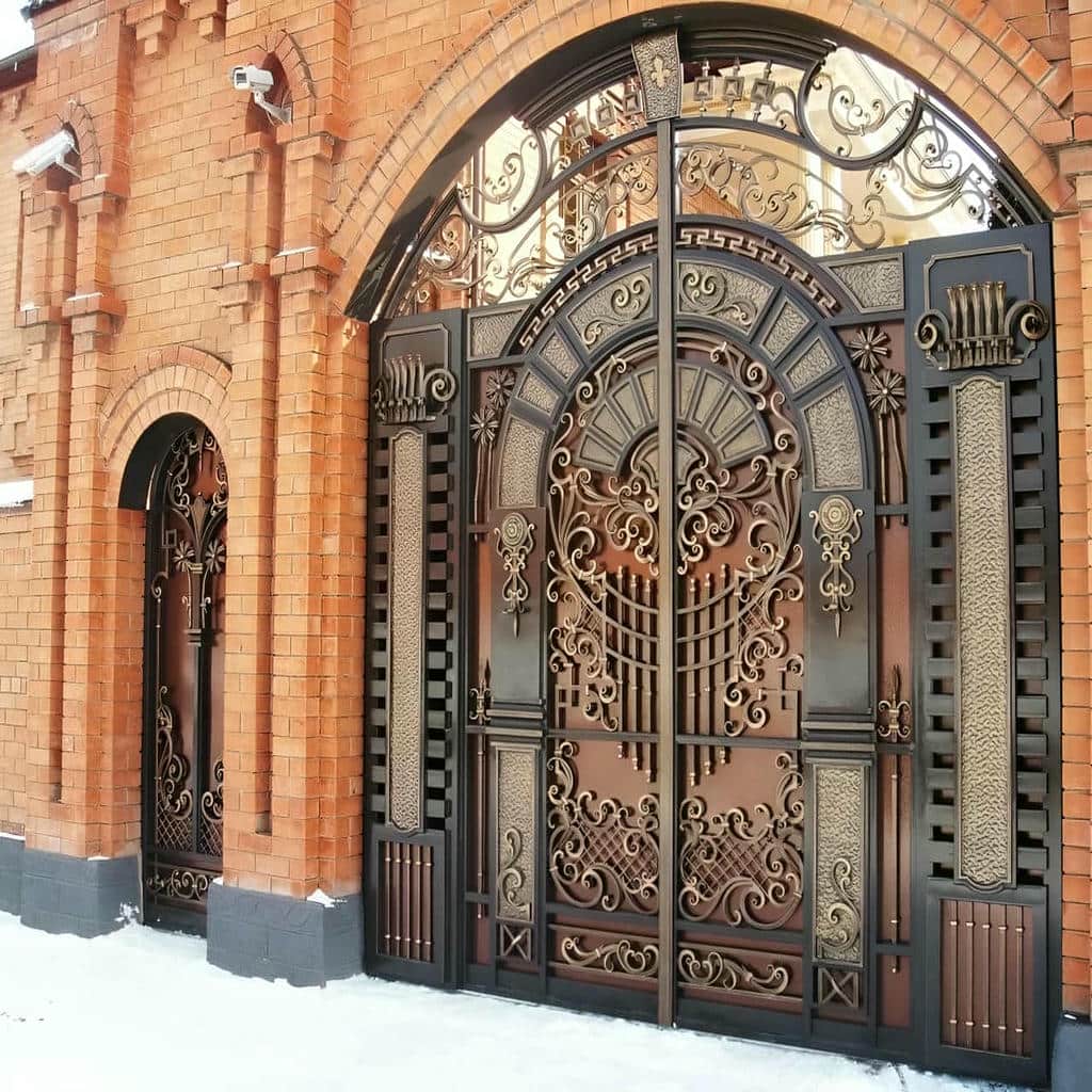 خرید درب حیاط دو لنگه در خرم آباد