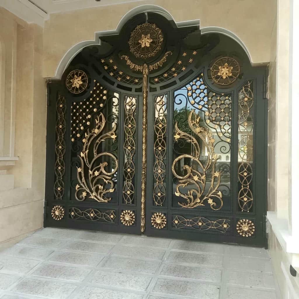 خرید درب حیاط مدرن ساده در بومهن