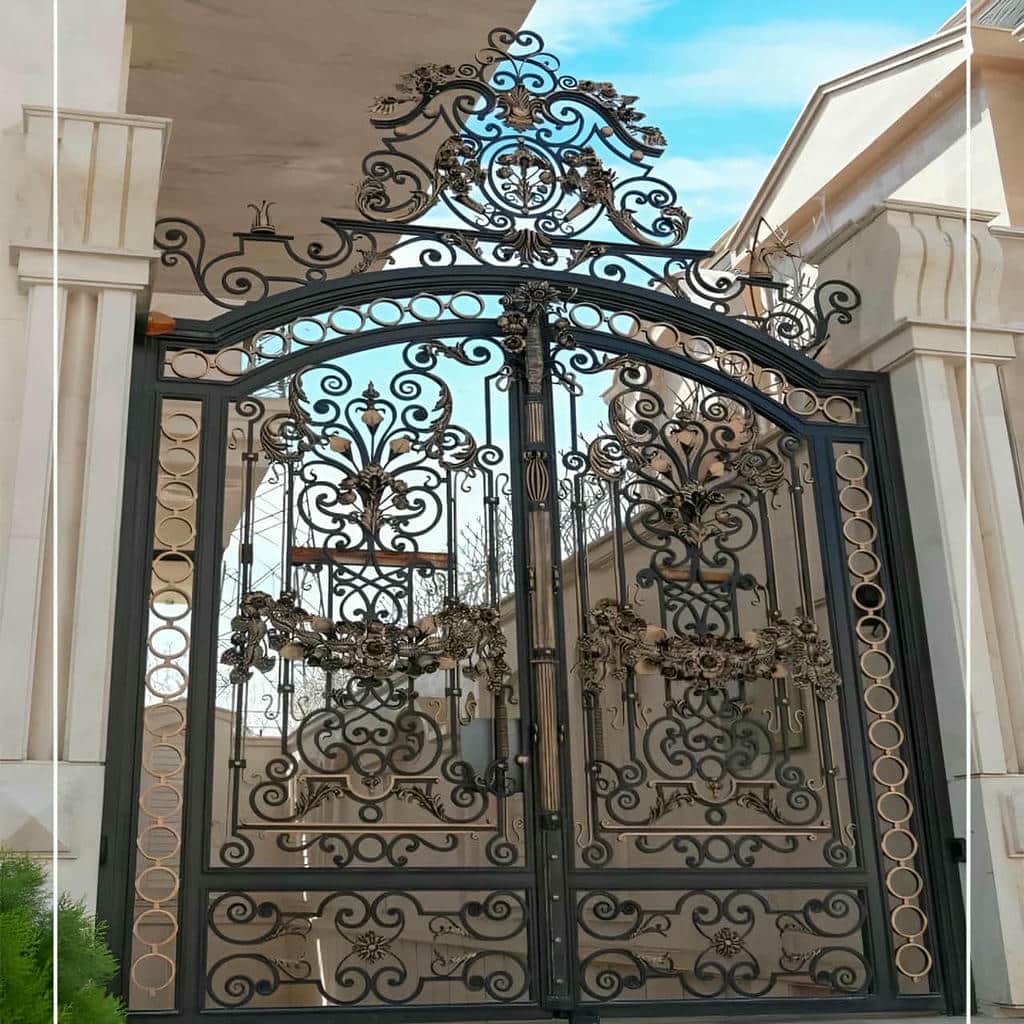خرید درب حیاط رنگ کوره ای در اصفهان