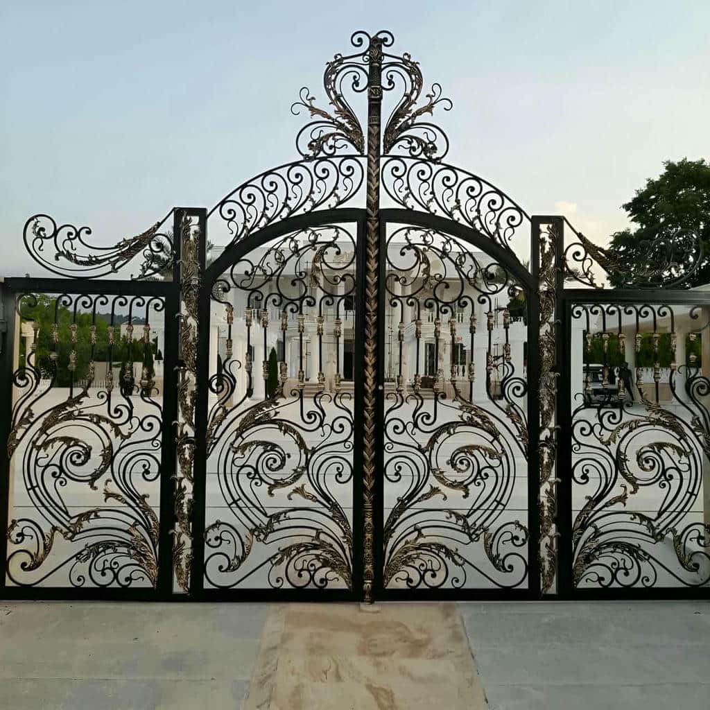 خرید درب حیاط رنگ کوره ای در سنندج