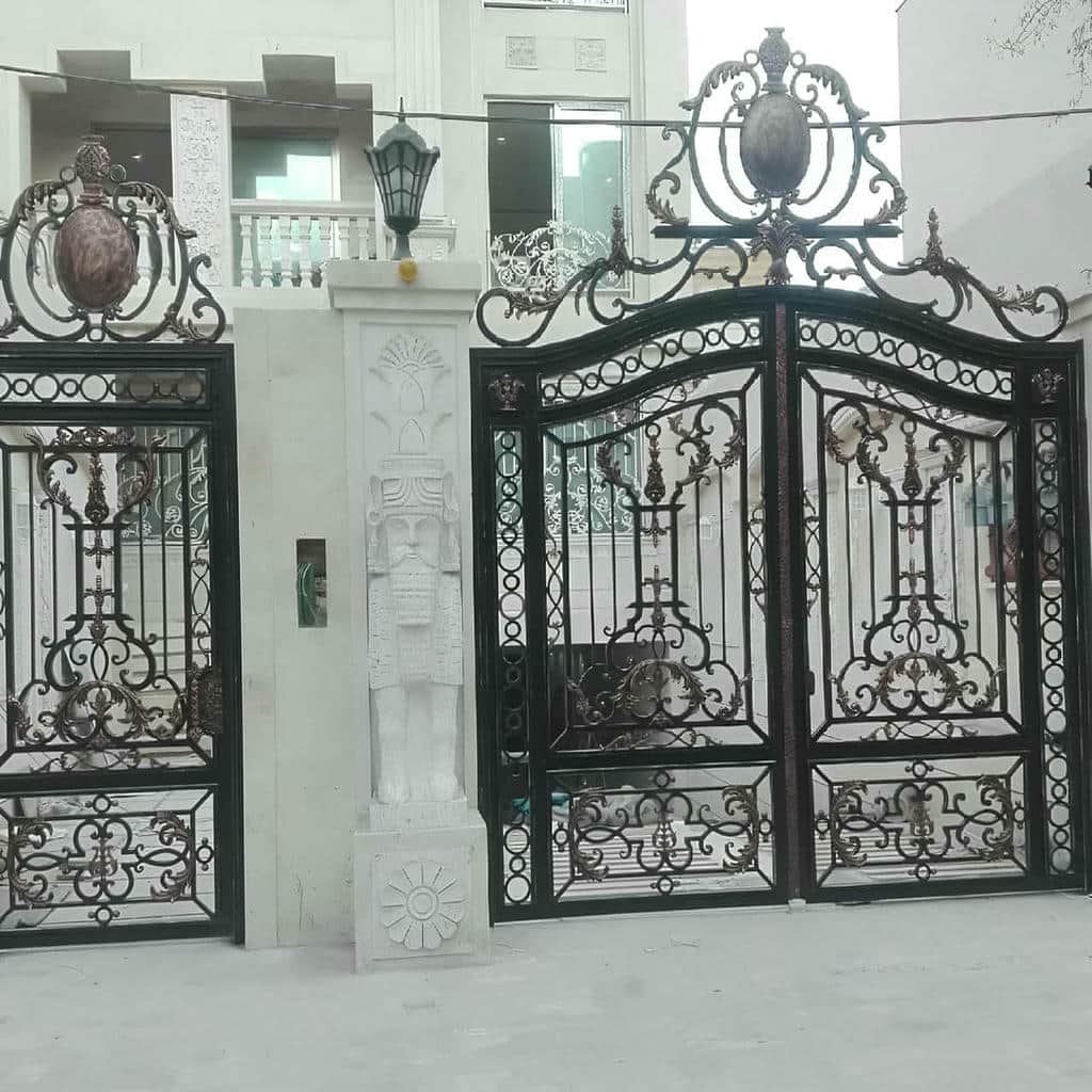 کارخانه درب حیاط پروفیل سنگین در بومهن