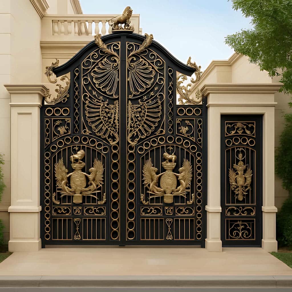 درب حیاط در فشم