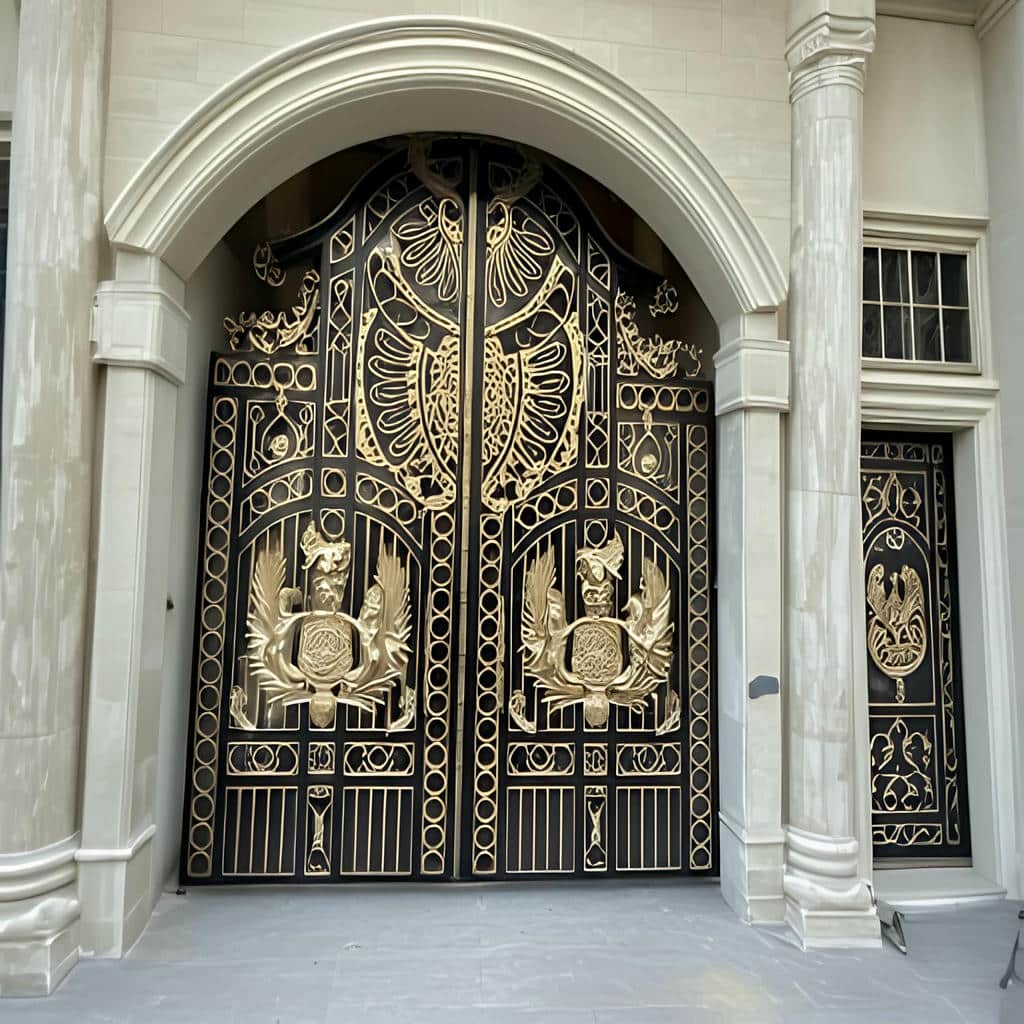 خرید درب حیاط رنگ کوره ای در بومهن