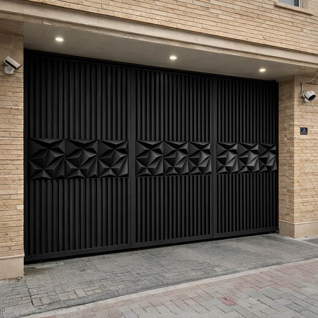 فروش درب حیاط مینیمال ساده در اردبیل