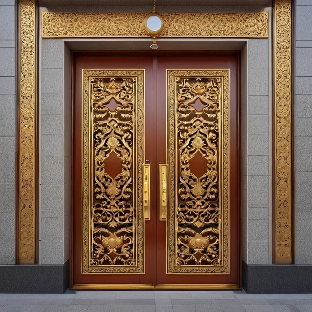 درب حیاط در بومهن