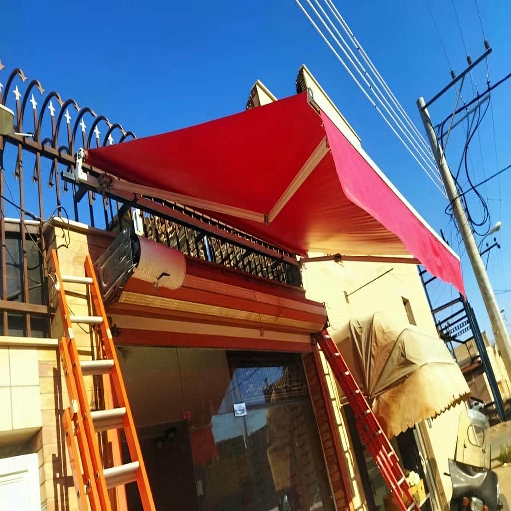 نصب سایبان برقی مغازه در همدان