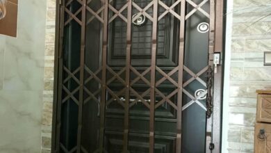 درب آکاردئونی حفاظ آپارتمان در نوشهر