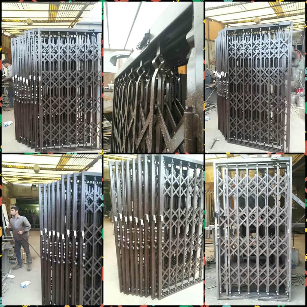 خرید درب آکاردئونی حفاظ آپارتمان دوگل در رفسنجان