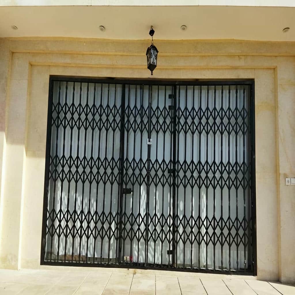 کارخانه درب آکاردئونی حفاظ آپارتمان قفل کتابی در رفسنجان