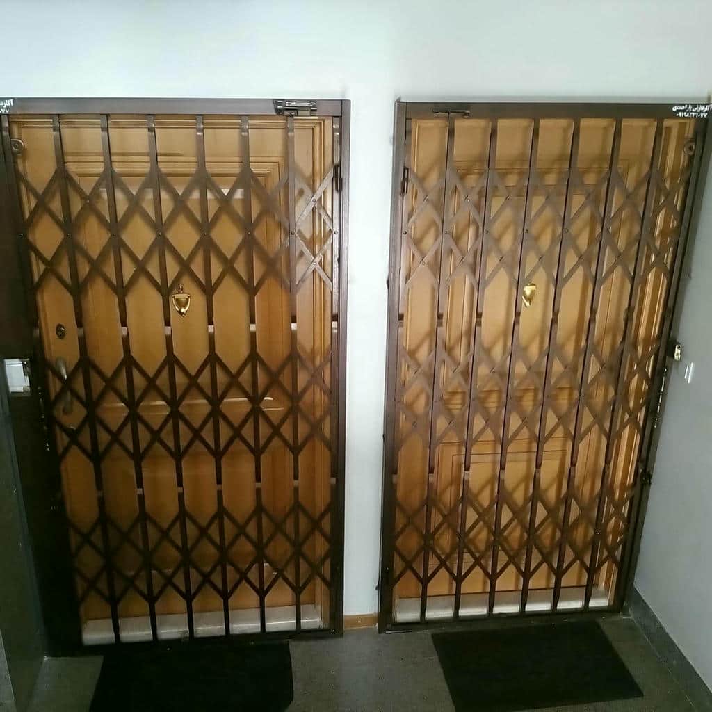 فروش درب آکاردئونی حفاظ آپارتمان تمام گل در اهواز