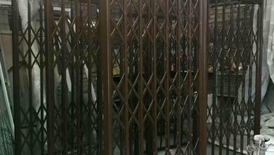 درب آکاردئونی حفاظ آپارتمان در ملارد