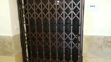 درب آکاردئونی حفاظ آپارتمان در مهرشهر کرج