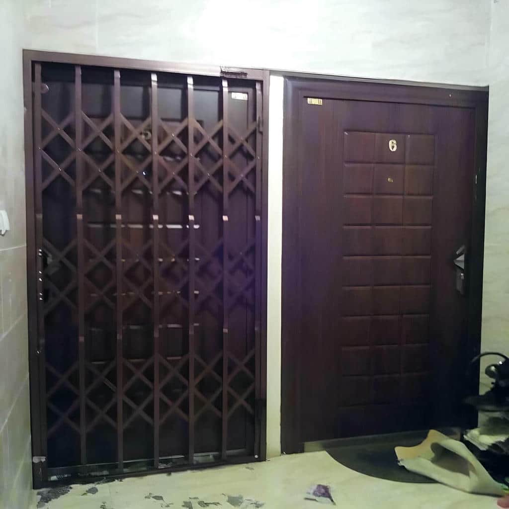 خرید درب آکاردئونی حفاظ آپارتمان دوگل در نیشابور
