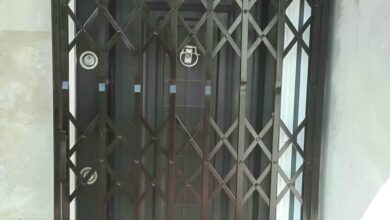 درب آکاردئونی حفاظ آپارتمان در نظرآباد