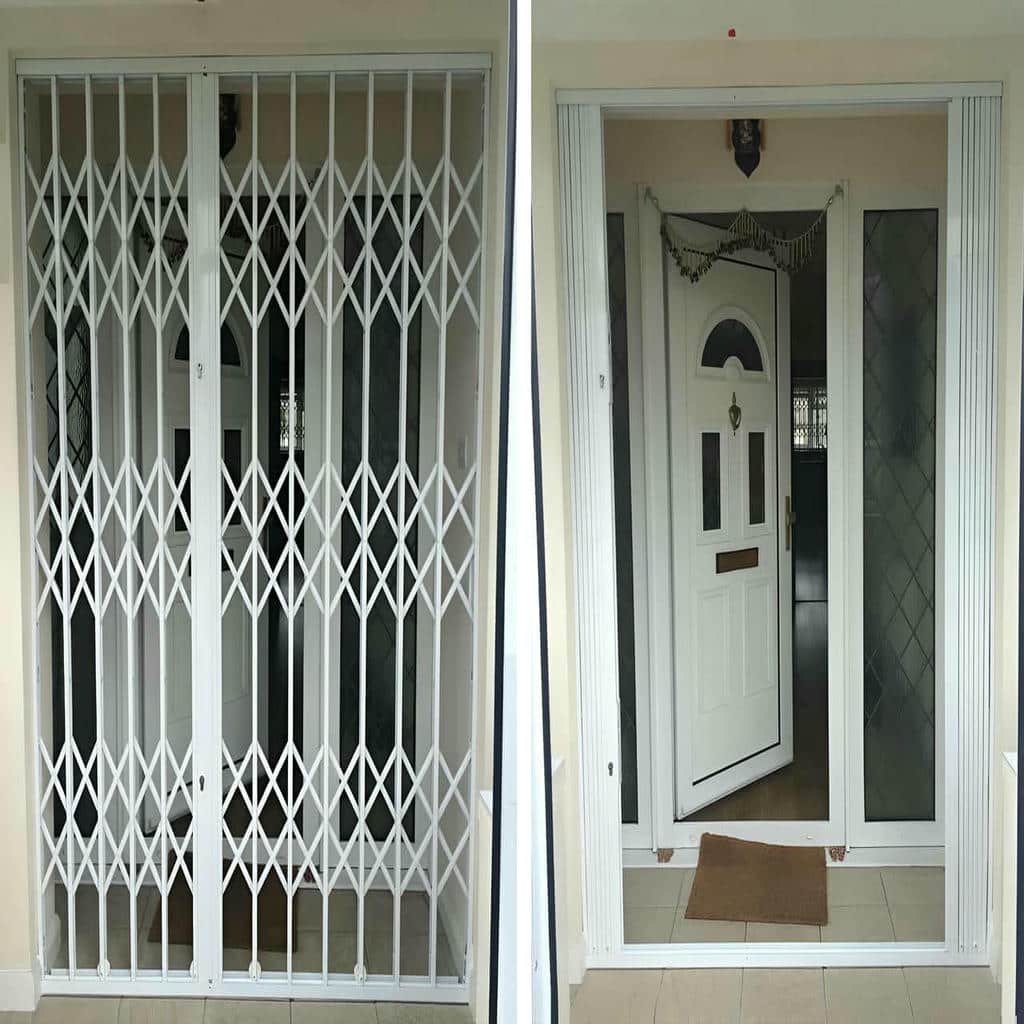 درب آکاردئونی حفاظ آپارتمان در سبزوار