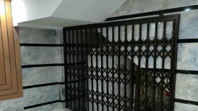 درب آکاردئونی حفاظ آپارتمان در پرند
