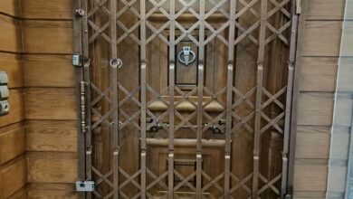 درب آکاردئونی حفاظ آپارتمان در دماوند