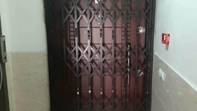 درب آکاردئونی حفاظ آپارتمان در رشت