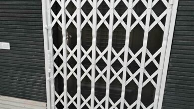 درب آکاردئونی حفاظ آپارتمان در ایلام