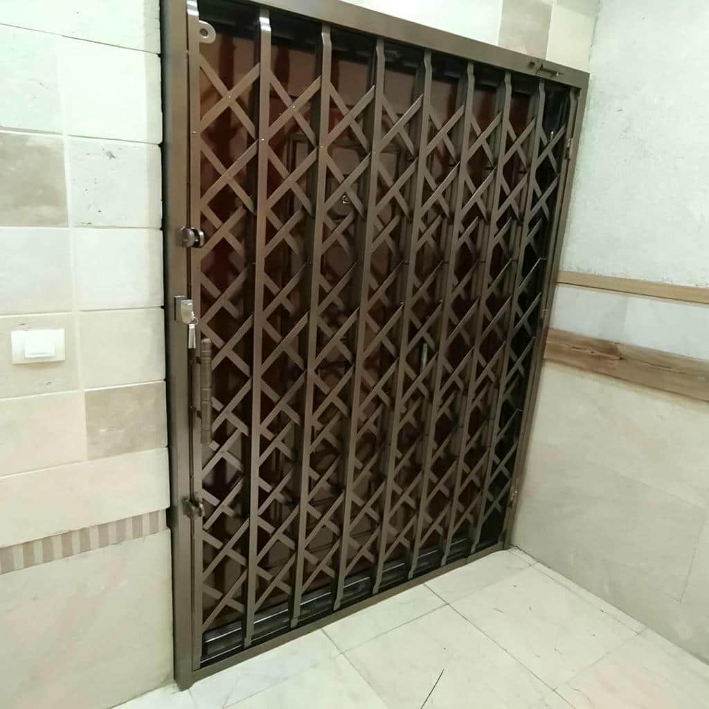 کارخانه درب آکاردئونی حفاظ آپارتمان قفل کتابی در اهواز