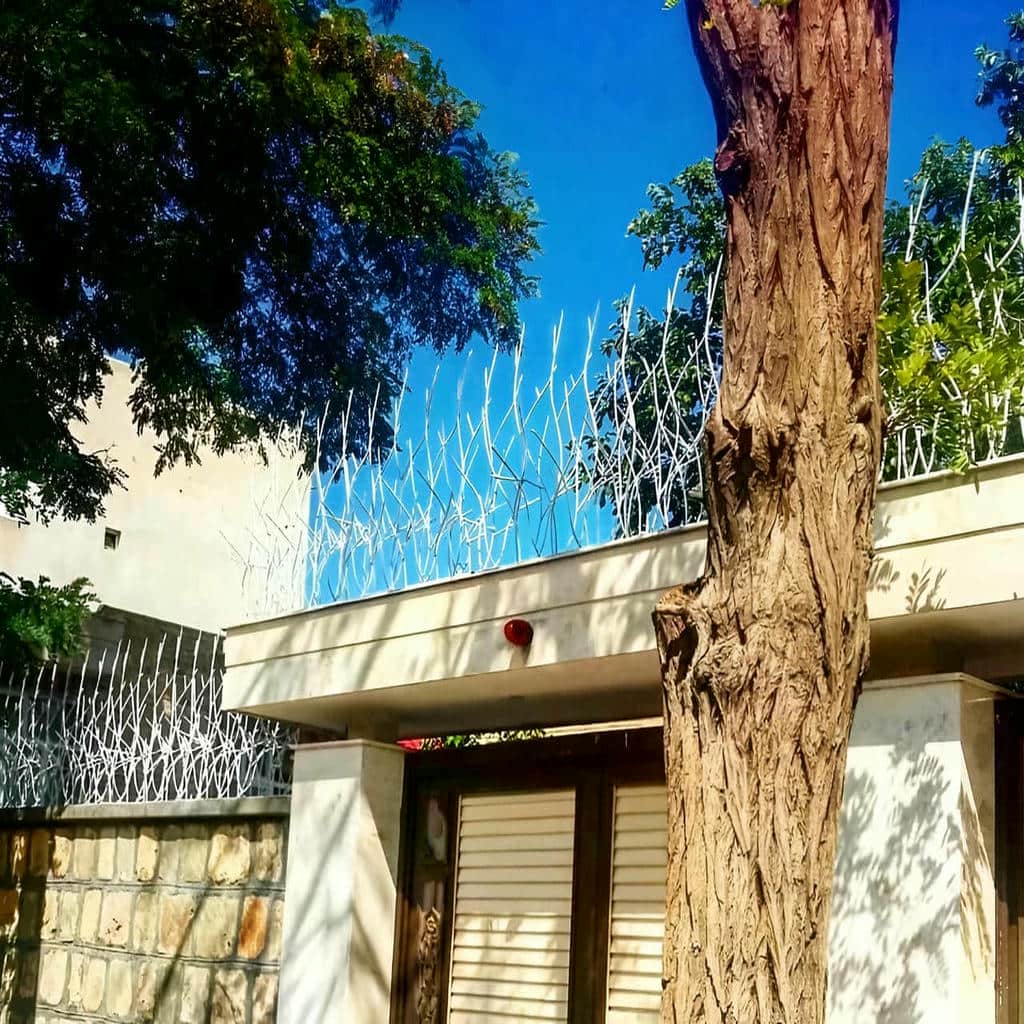 نصب حفاظ شاخ گوزنی دیوار ساختمان رنگ مقاوم در کردان