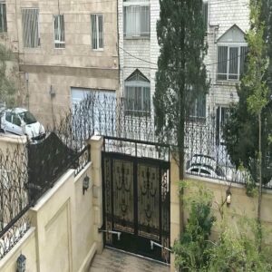 حفاظ شاخ گوزنی دیوار ساختمان در ساری