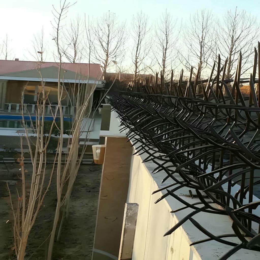 نصب حفاظ شاخ گوزنی دیوار ساختمان اجرای دقیق در رامسر