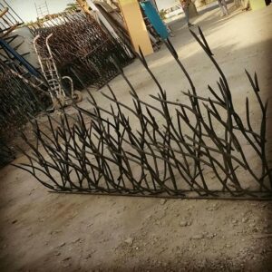 حفاظ شاخ گوزنی دیوار ساختمان در لواسان