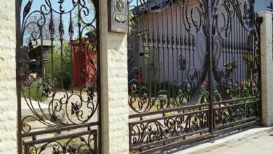 درب حیاط در اراک