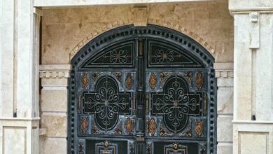 درب حیاط در قشم