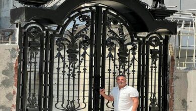 درب حیاط در هشتگرد