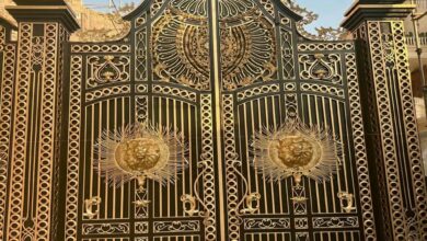 درب حیاط در آبسرد