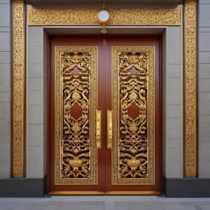 درب حیاط در بومهن