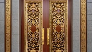 درب حیاط در بومهن