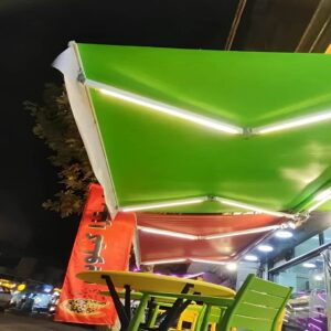 سایبان برقی در سیرجان