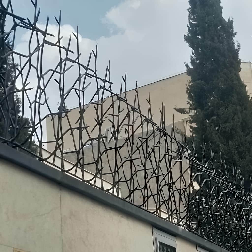 حفاظ شاخ گوزنی خاردار برای امنیت دیوار