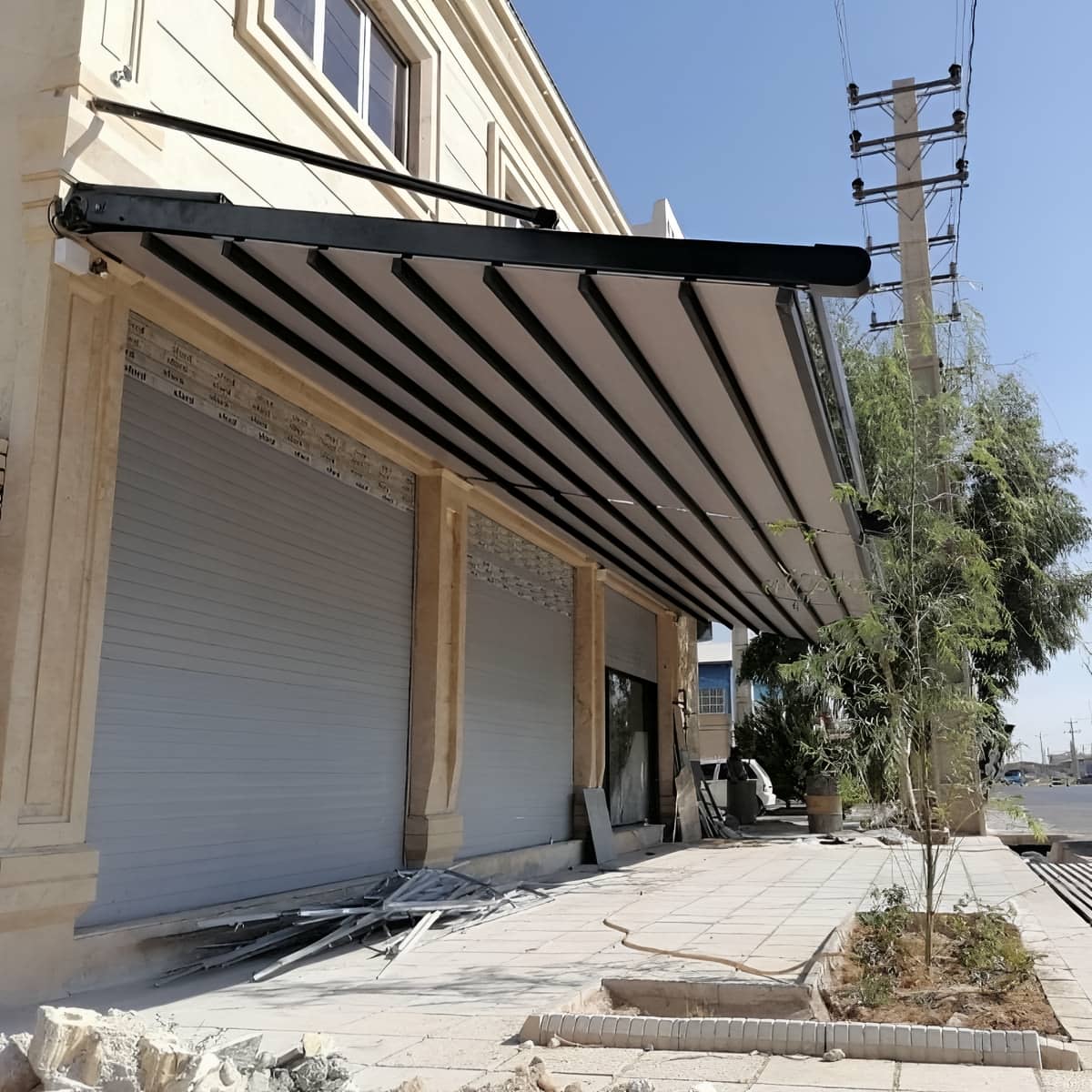 سقف متحرک برقی با ریل روان و مسیر حرکتی تمیز سقف متحرک برقی اتوماتیک