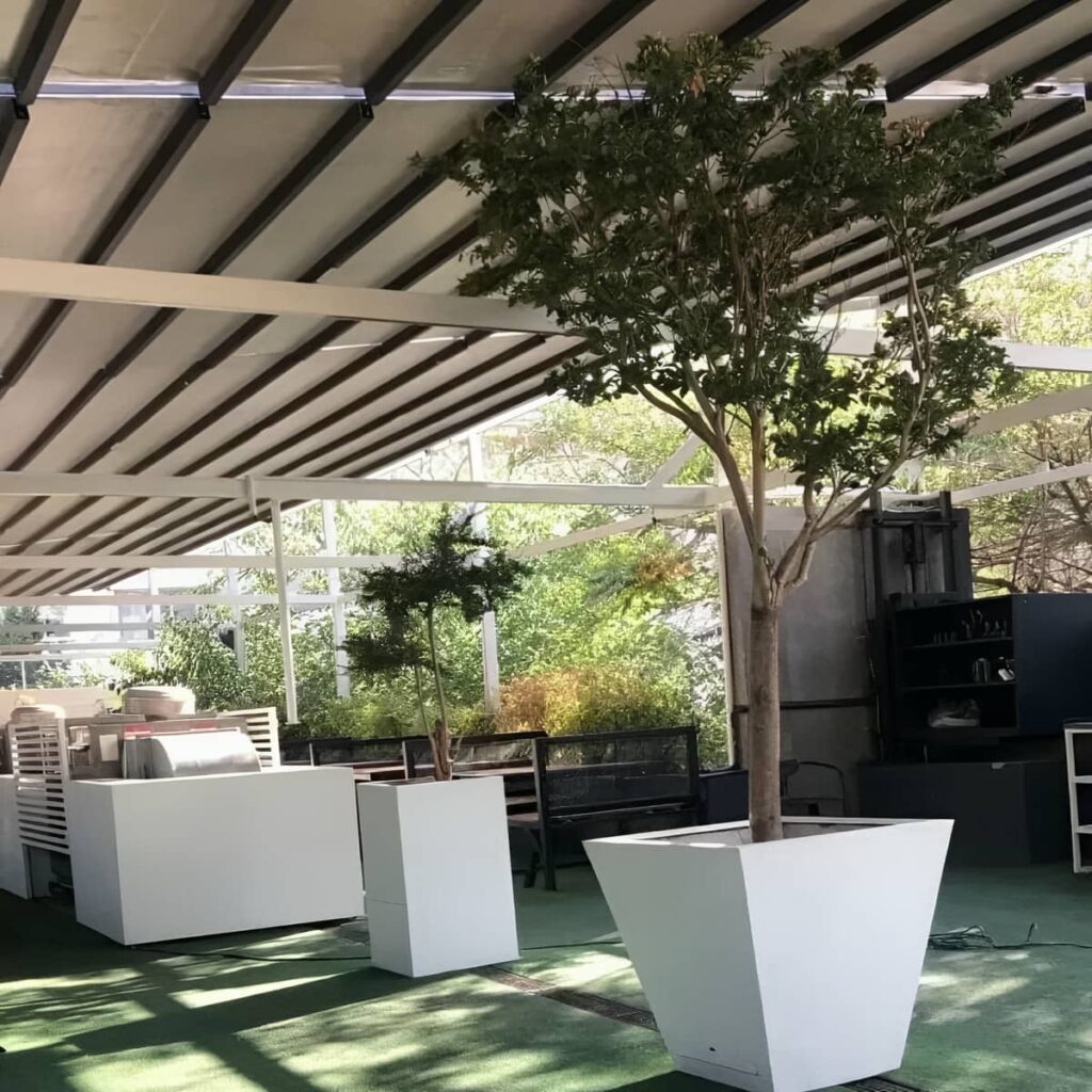 سقف برقی متحرک برای فضای باز لوکس