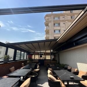 سقف برقی حیاط بازشو