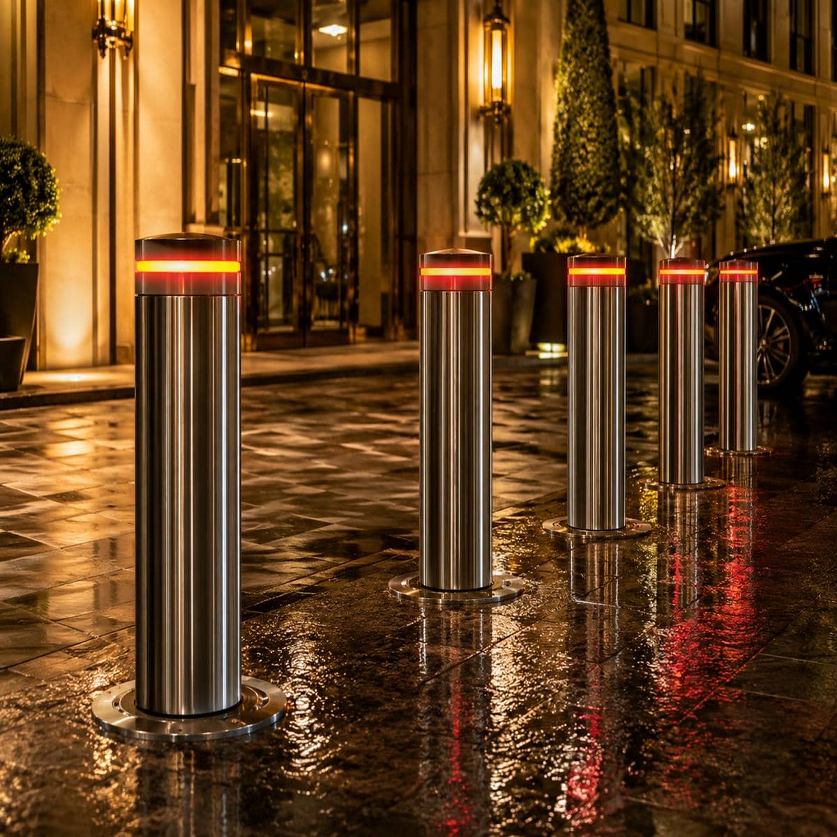 راهبند پارکینگ ستونی با پایه مقاوم و حرکت عمودی راهبند پارکینگ ستونی با پایه مقاوم و حرکت عمودی