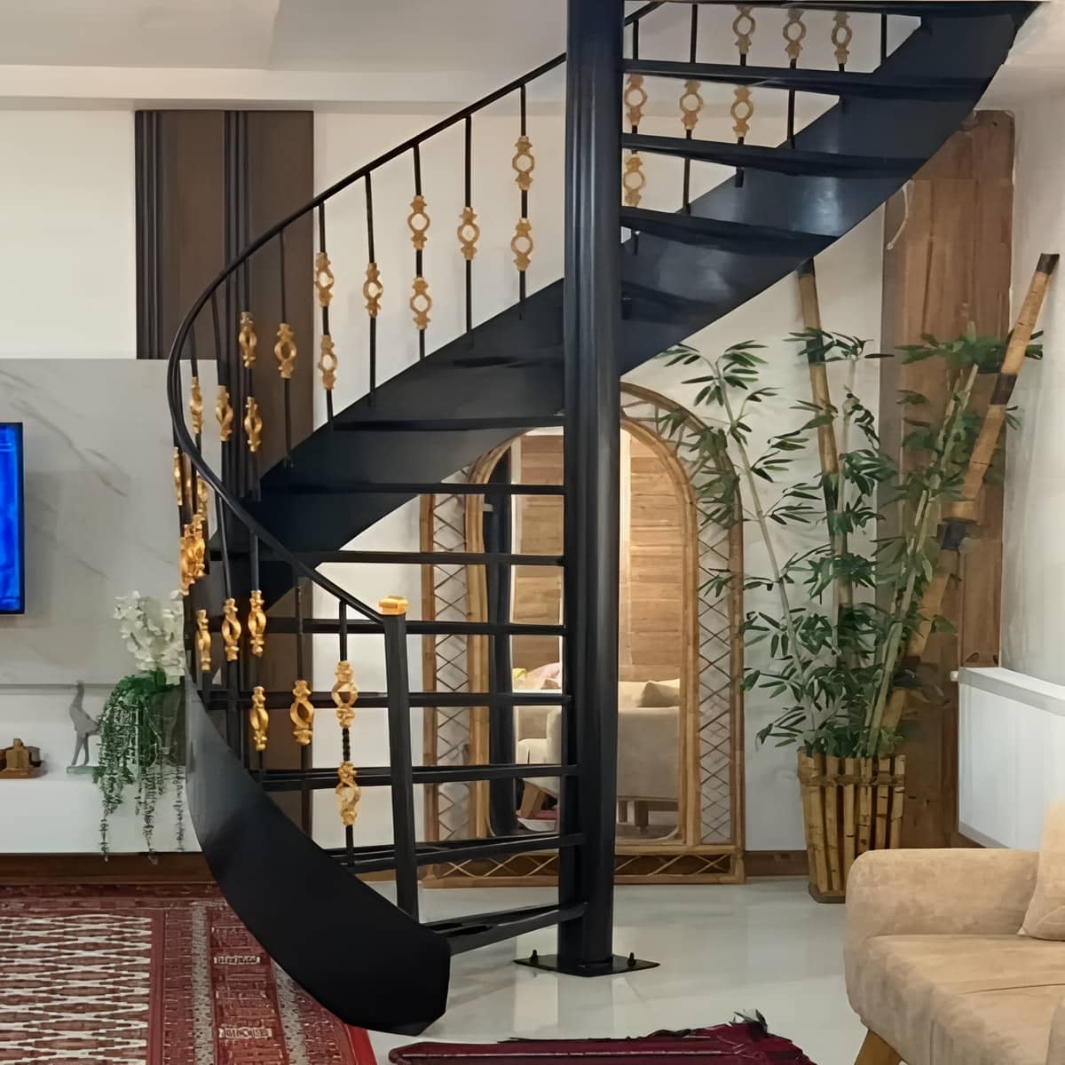 پله کنسولی آهنی با کف فلزی مقاوم پله کنسولی آهنی با کف فلزی مقاوم