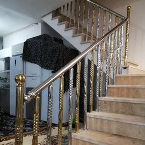 نرده راه پله استیل مدرن