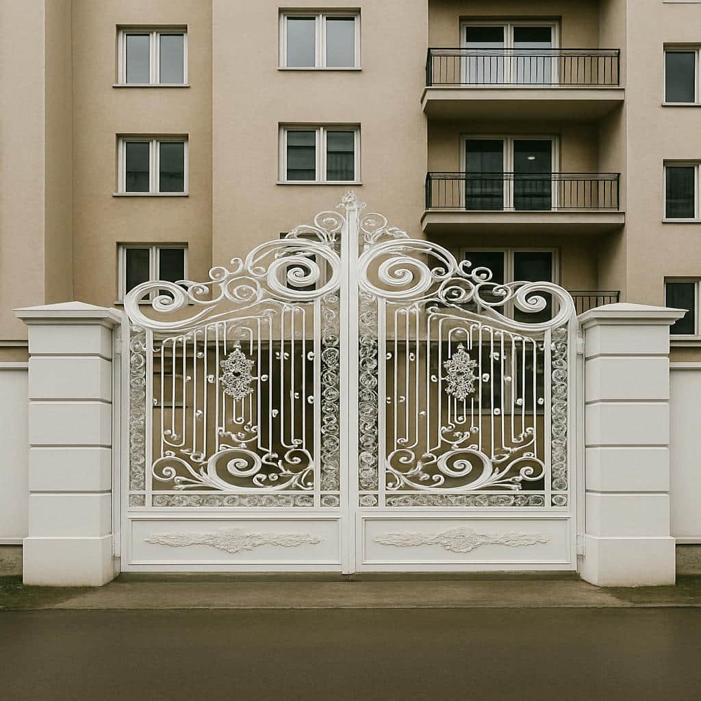 درب پارکینگ سنگین شاسی دوبل دو لنگه